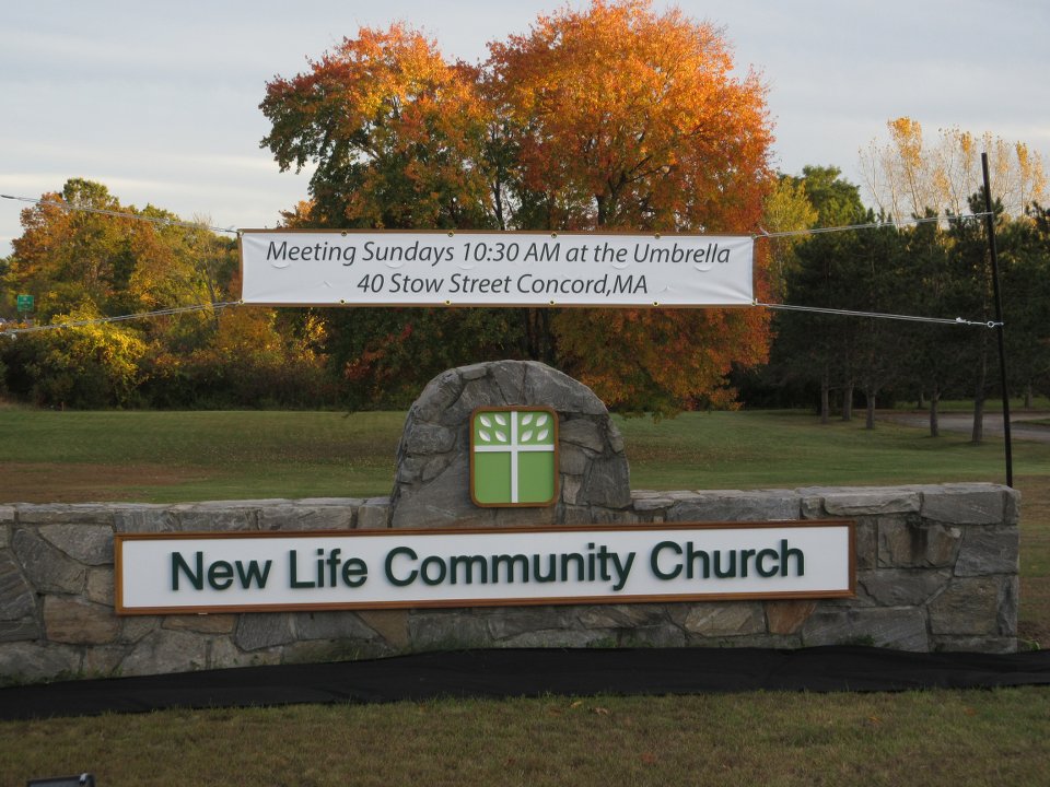 Focus Groups New Life Community Church   New Life Sign 